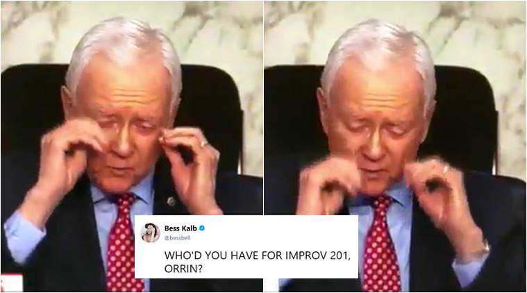 The US senator ‘removes his pair of invisible glasses’ and Twitterati lost their calm