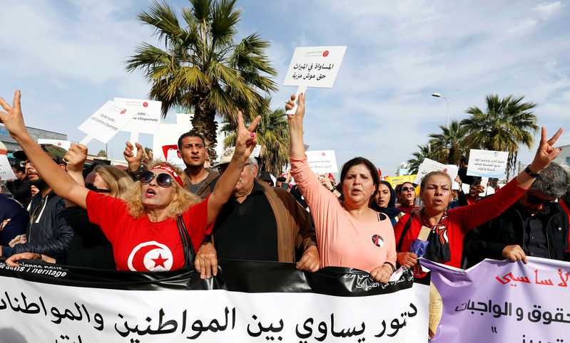 Tunisia women march for equal inheritance rights