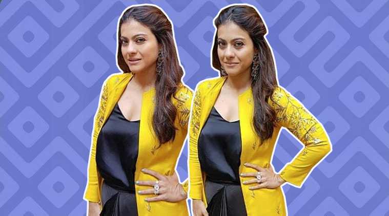 Kajol pulls off a classy colour combination in this outfit, but her make-up is a big letdown