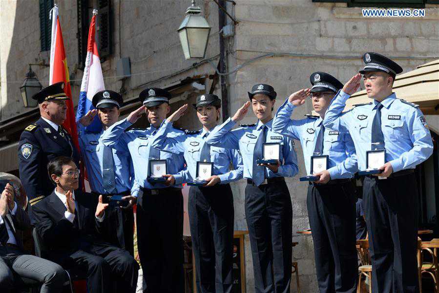 Joint police patrol between China, Croatia launched in Dubrovnik