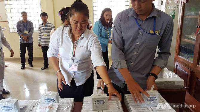 Cambodia sets up polling stations in preparation for Sunday election