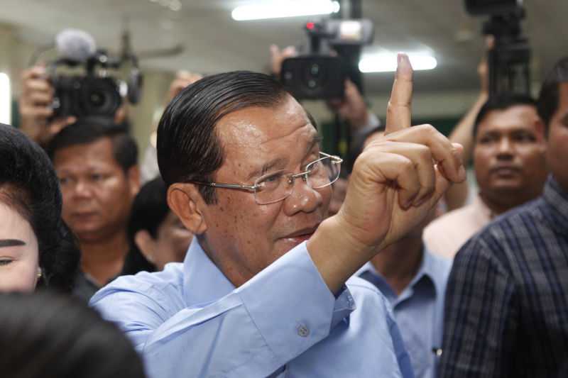 Hun Sen coasts to win after opposition silenced