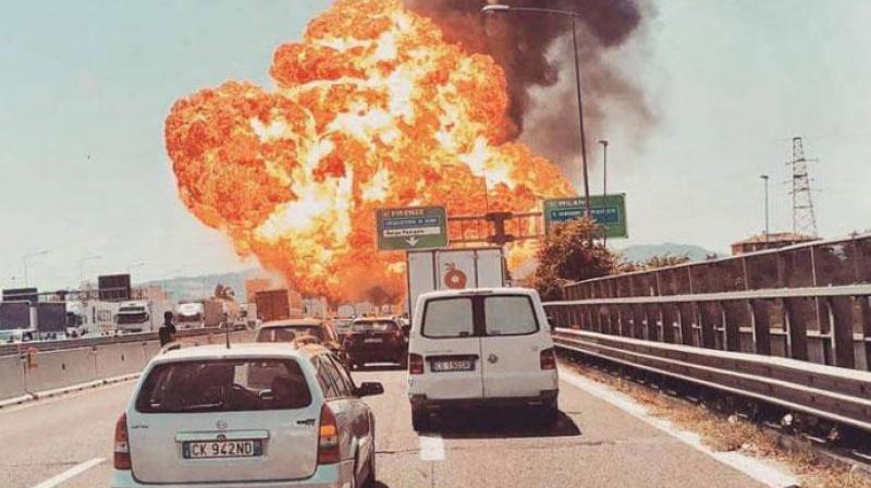 2 dead, 60 injured in huge explosion near Italy's Bologna airport