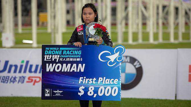 Thai girl, 11, wins world drone racing competition