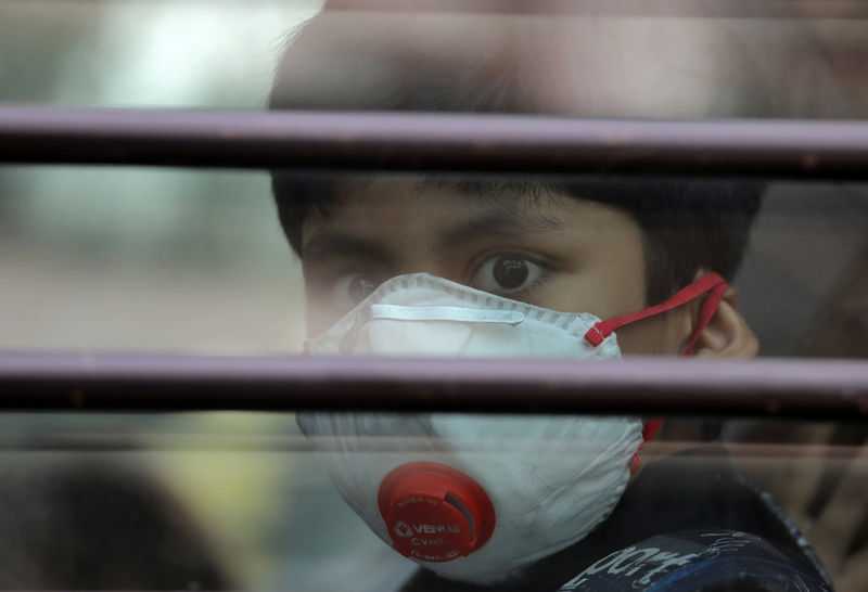 Indian capital’s smog leaves children gasping