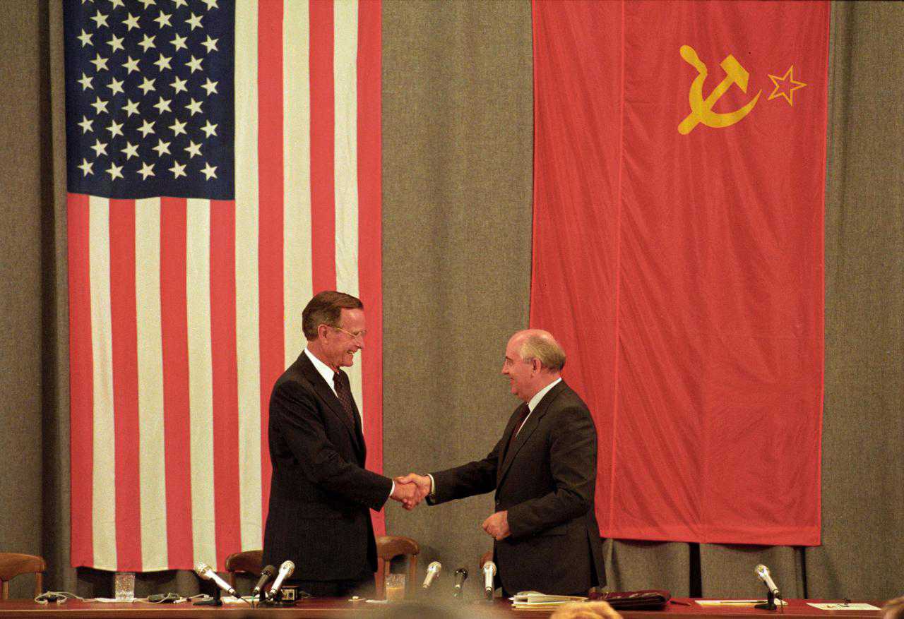 Gorbachev hails Bush’s role in ending Cold War
