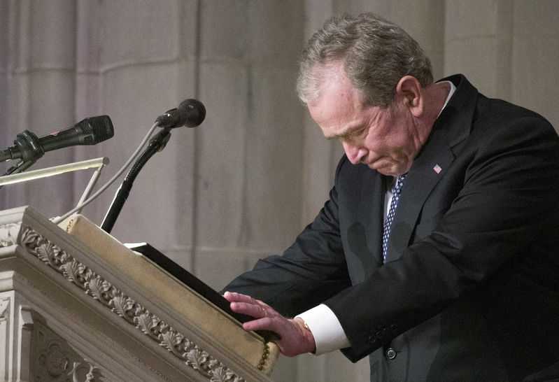 State funeral held for Bush Sr.
