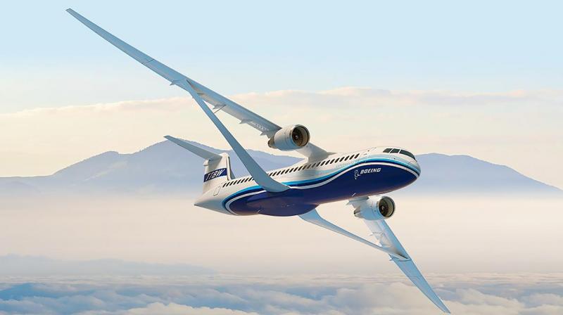 Boeing unveils ultra-thin wings on new jets
