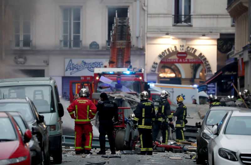 Gas blast kills three in Paris amid lockdown for yellow vest protests
