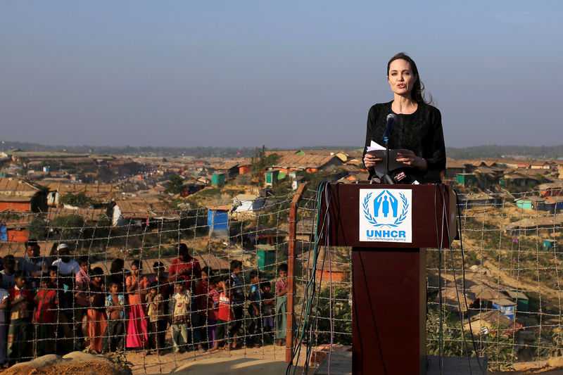 Jolie urges Myanmar to end Rohingya violence