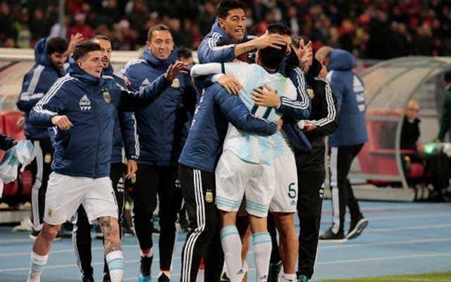 Late goal gives Argentina morale-boosting win in Morocco