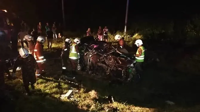 Five family members, including 6-year-old, killed after car collides with bus in Malaysia