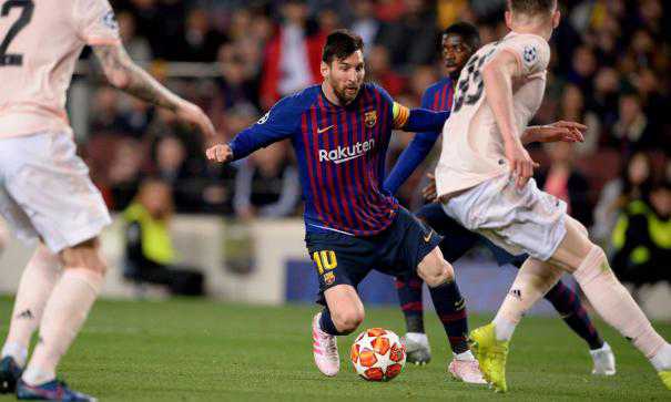 Careless MU undone by Messi double as Barca cruise into semis