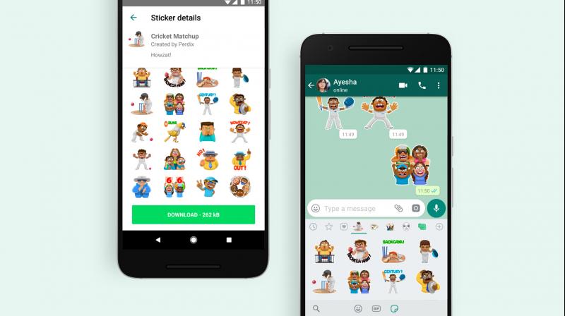 WhatsApp announces new cricket themed stickers