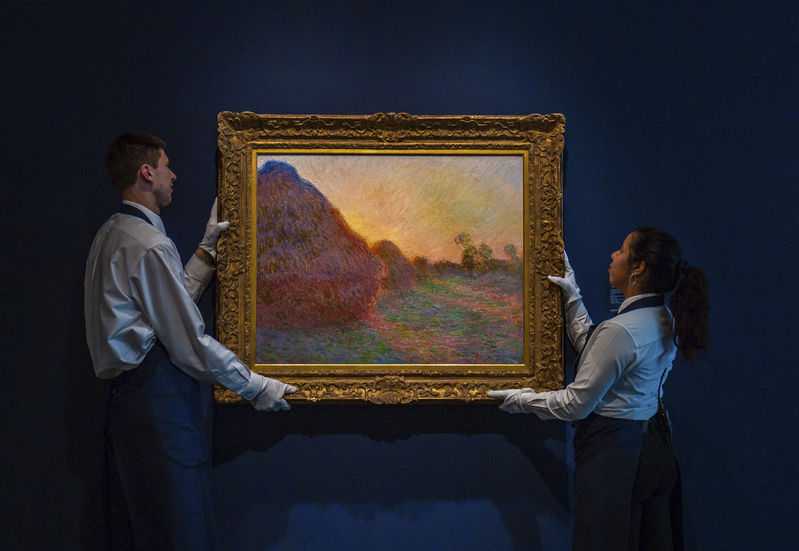 Monet ‘Haystack’ painting rakes in $110 mil. at auction
