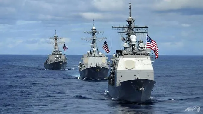 Two US Navy ships sail through strategic Taiwan Strait