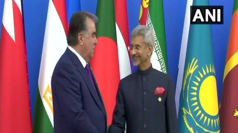 CICA Summit: EAM Jaishankar meets Tajikistan President
