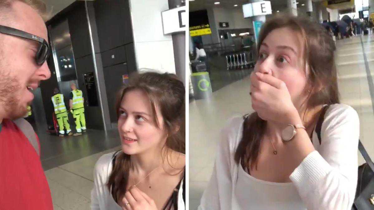 A British vlogger surprised his fiancee with a trip to Dubai and her reaction is incredible