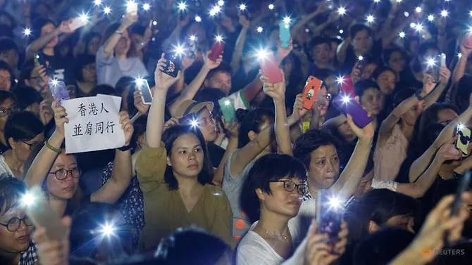 Hong Kong mothers march in support of anti-extradition students
