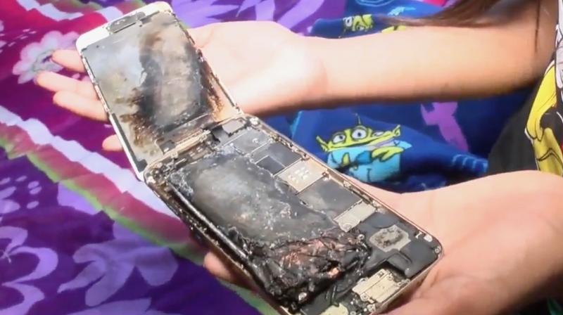 11-year old girl’s iPhone 6 explodes; sparks in her hand