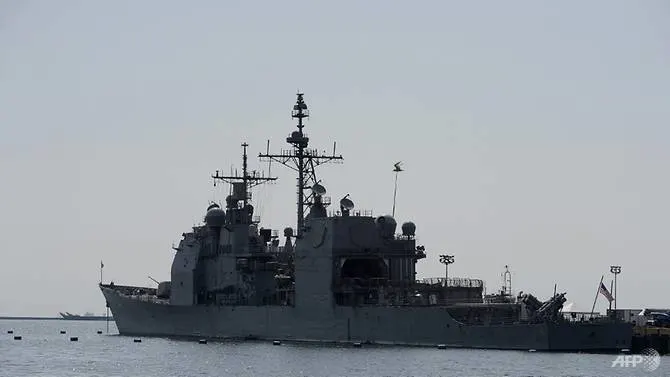 US Navy warship sails through strategic Taiwan Strait