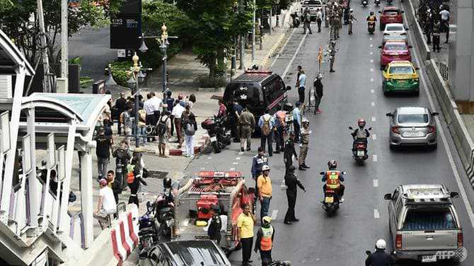 Footage emerges of Bangkok bombing in mall minutes from ASEAN summit