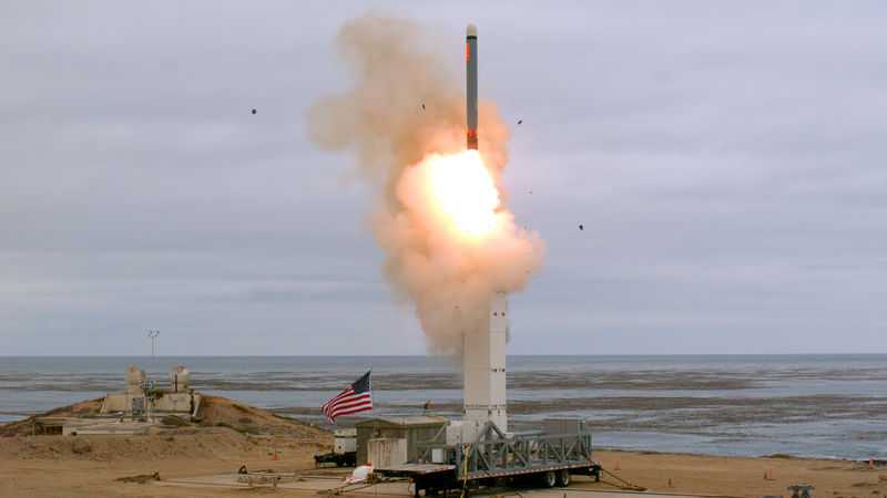 Pentagon conducts 1st test of previously banned missile