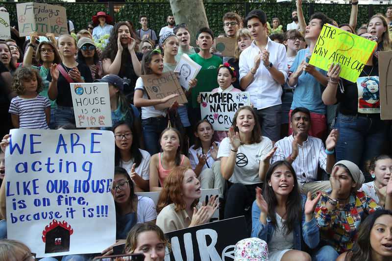 Young climate activists gather at U.N.