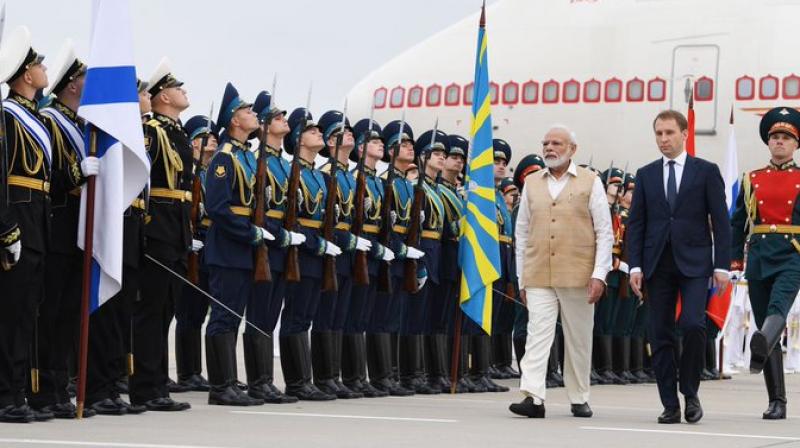 PM Modi arrives in Russia; to meet Putin, boost bilateral ties