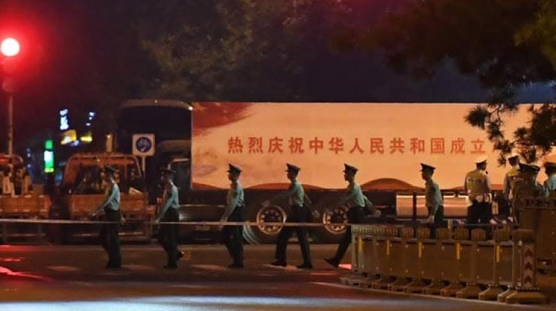 Beijing under lockdown for overnight Army parade rehearsal for China's 70th anniversary