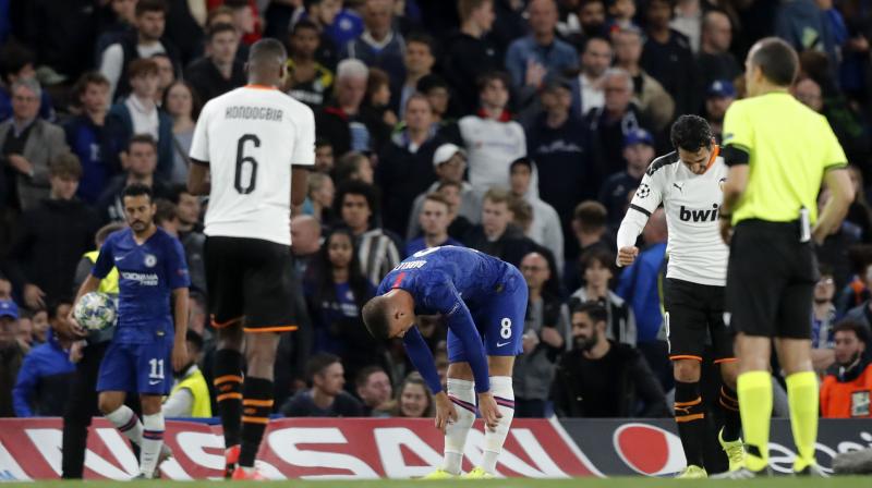 UCL 2019-20: Visitors Valencia take advantage of missed penalty chance to defeat Chelsea 1-0 at