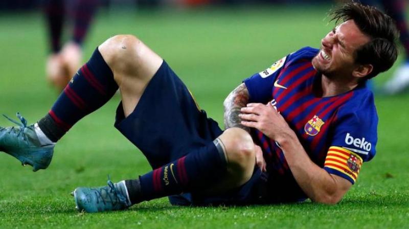 Barcelona confirms Lionel Messi's injury