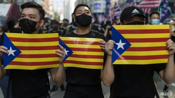 Hong Kong protesters to rally in support of Catalan activists
