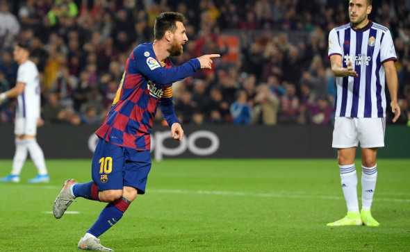 Messi fit and firing in Barcelona demolition of Valladolid