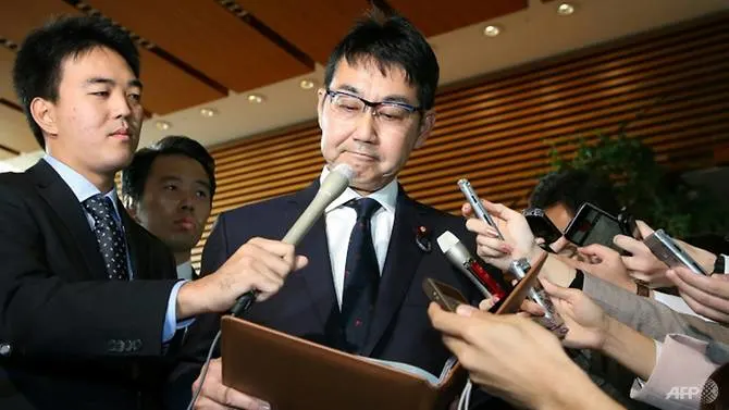 Japan justice minister quits, second Cabinet exit in a week