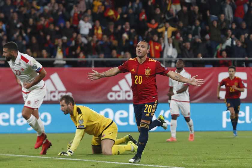 Cazorla nets first for Spain in 4 years in 7-0 rout of Malta
