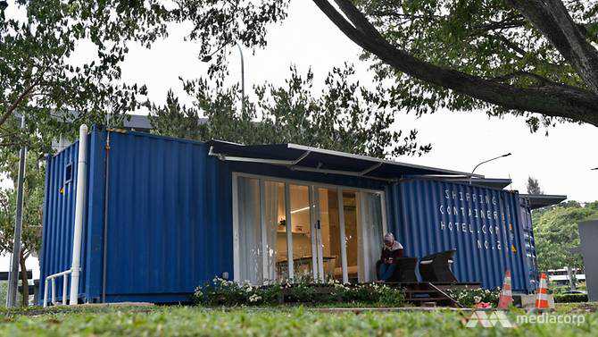 Singapore's first shipping container hotel springs up in one-north