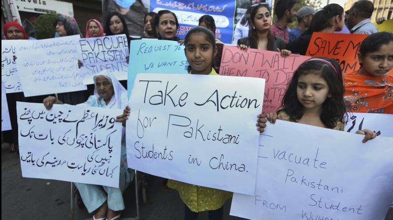 Groups of Pakistani students stuck in China demand their return