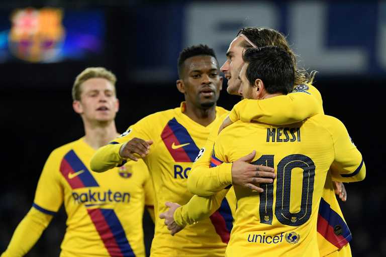 Griezmann rescues Barcelona first-leg draw at Napoli