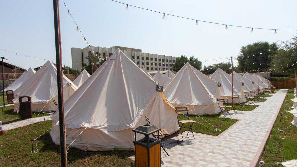 Ras Al Khaimah glamping webpage Longbeach Campground now available 7 days a week