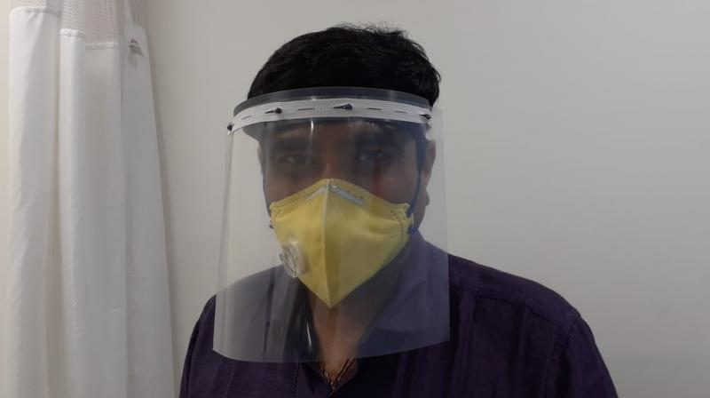 Dayananda Sagar University designs face shields for COVID-19 healthcare workers