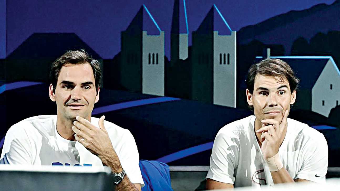 Nadal frustrated, Federer happy