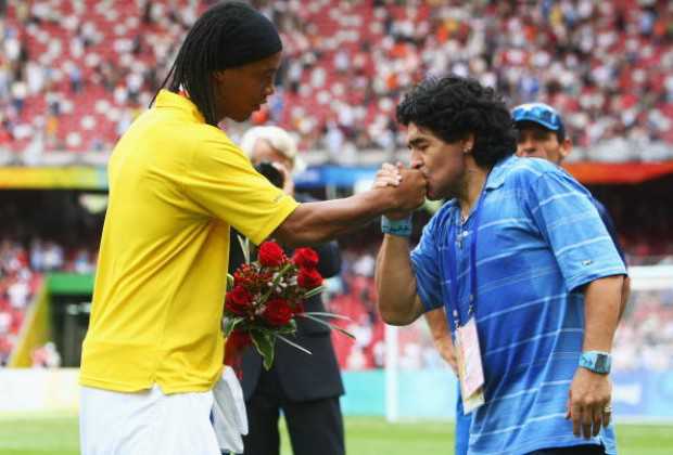 Maradona Reacts To Ronaldinho Jail Scandal