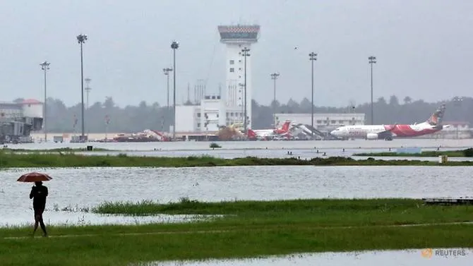 As Asia's tropical storm season arrives, grounded airplanes vulnerable to damage