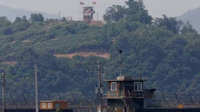North Korea seen reinstalling border loudspeakers, defectors send leaflets