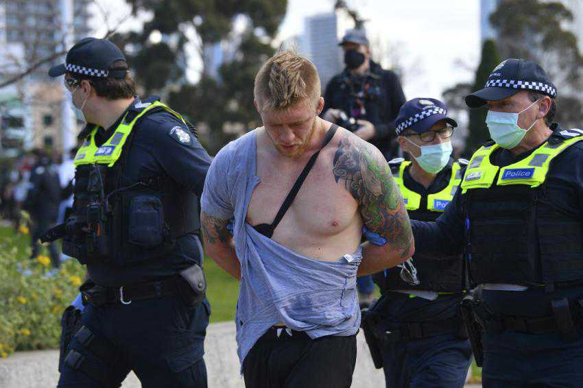 Arrests made at anti-lockdown rallies in Australia