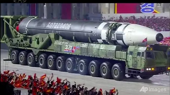 North Korea unveils new intercontinental ballistic missile at military parade