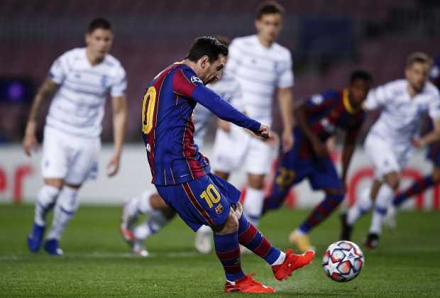 Messi Back On Target As Barca Remain Perfect In UCL