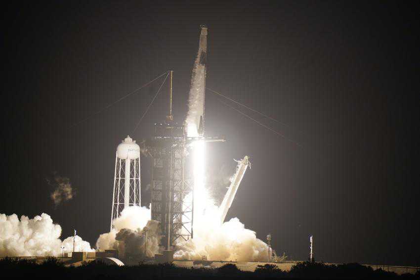 SpaceX with Japanese astronaut aboard blasts off for space station