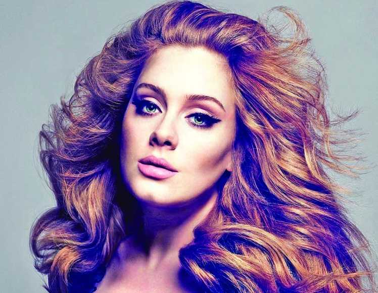 Adele records music on her behalf new album